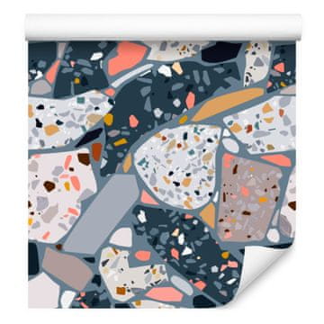 Betonska teraco tapeta, moderan uzorak za dnevni boravak i spavaću sobu, 50x1000 cm