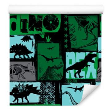 Tapeta s dinosaurima za dnevni boravak i spavaću sobu 50x1000 cm