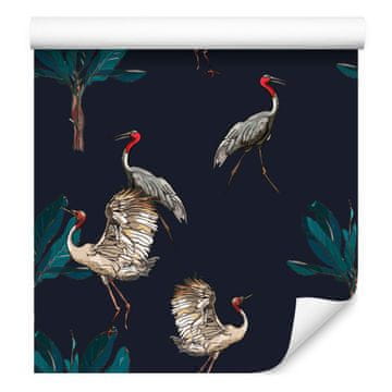 Tapeta s ždralovima za dnevni boravak i spavaću sobu 50x1000 cm