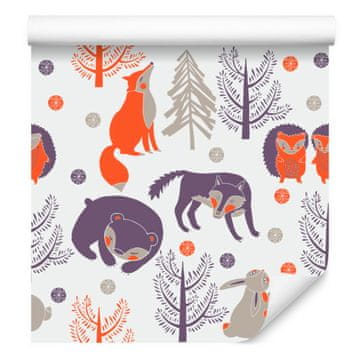 Tapeta sa šumskim životinjama za dnevni boravak i spavaću sobu 50x1000 cm
