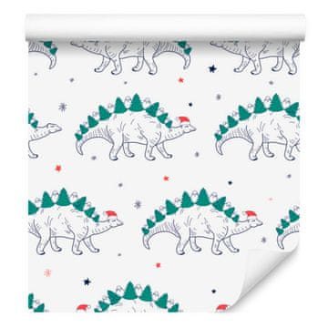 Fototapeta s dinosaurima i drvećem za dnevni boravak i spavaću sobu 50x1000 cm