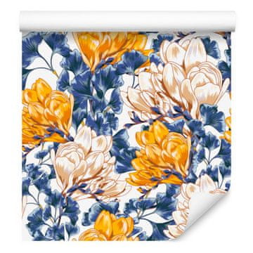 Tapeta sa šarenim cvijećem magnolije za dnevni boravak i spavaću sobu 50x1000 cm