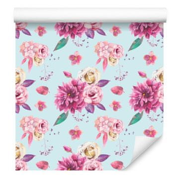 Tapeta Buket cvijeća u vintage stilu za dnevni boravak i spavaću sobu 50x1000