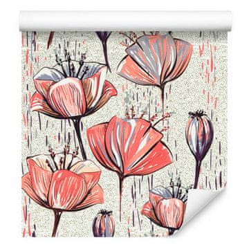 Tapeta tulipani za dnevni boravak i spavaću sobu 50x1000 cm