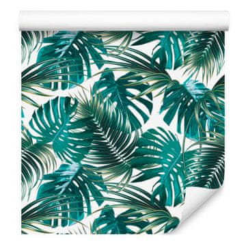 Tapeta s palminim i monstera lišćem za dnevni boravak i spavaću sobu 50x1000 cm