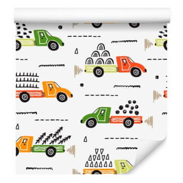 Fototapeta s motivima drveća i automobila za dnevni boravak i spavaću sobu 50x1000 cm