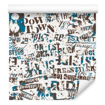 Urbana tapeta s grafitima za dnevni boravak i spavaću sobu 50x1000 cm