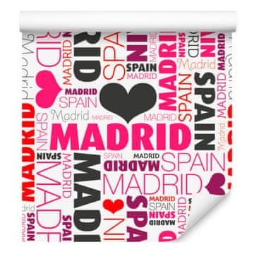 Tapeta I Love Madrid za dnevni boravak i spavaću sobu 50x1000 cm