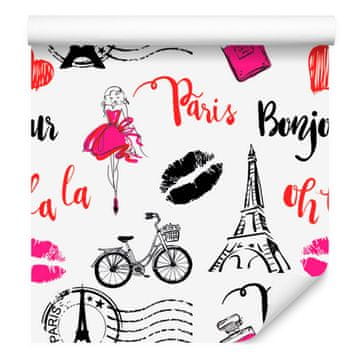 Moderna tapeta Pariz za dnevni boravak i spavaću sobu 50x1000 cm