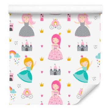 Fototapeta s duginim princezinim dvorcem i bajkom za dnevni boravak i spavaću sobu 50x1000 cm