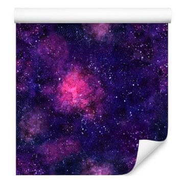 Ljubičasta svemirska magla, tapeta za dnevni boravak i spavaću sobu 50x1000 cm