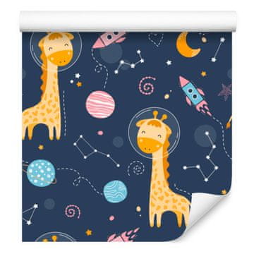 Fototapeta za dnevni boravak i spavaću sobu sa životinjama u svemiru, 50x1000 cm