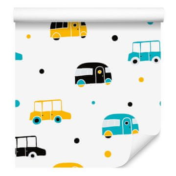 Tapeta šarenih automobila za dnevni boravak i spavaću sobu 50x1000 cm