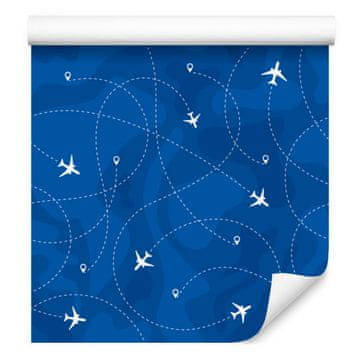 Fototapeta s motivom aviona za dnevni boravak i spavaću sobu 50x1000 cm