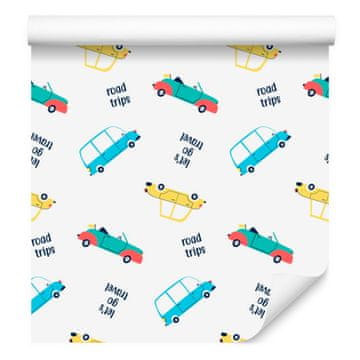 Tapeta šarenih automobila za dnevni boravak i spavaću sobu 50x1000 cm