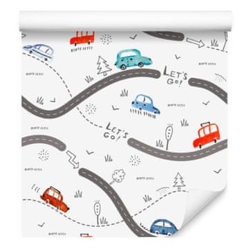 Tapeta s automobilima za dnevni boravak i spavaću sobu 50x1000 cm