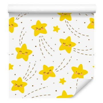 Tapeta s veselim zvijezdama za dnevni boravak i spavaću sobu 50x1000 cm