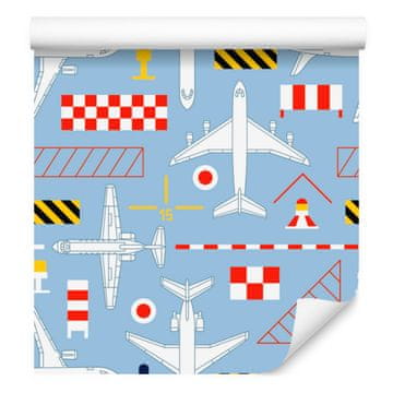Tapete Skice aviona za dnevni boravak i spavaću sobu 50x1000 cm