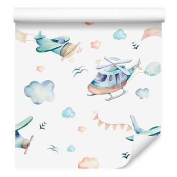 Fototapeta s motivima aviona i helikoptera za dnevni boravak i spavaću sobu 50x1000 cm