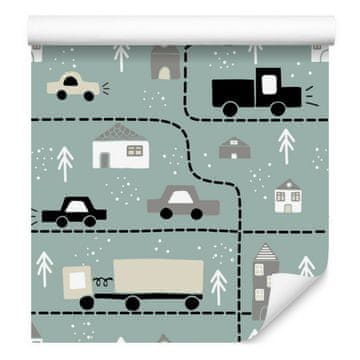 Tapete s motivima automobila i kamiona za dnevni boravak i spavaću sobu 50x1000 cm