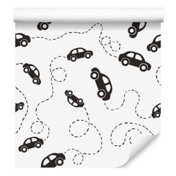 Tapeta s tamnim automobilima za dnevni boravak i spavaću sobu 50x1000 cm