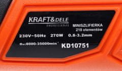 Kraft&Dele Mini mlinac 270W + pribor 218 kom KD10751