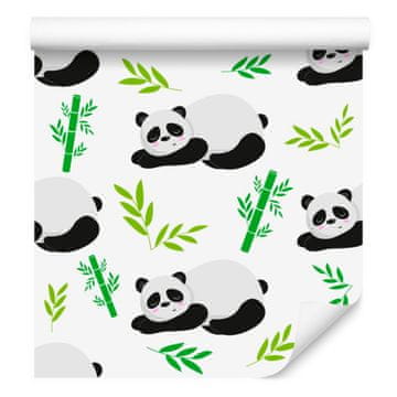 Tapeta s uspavanim pandama za dnevni boravak i spavaću sobu 50x1000 cm