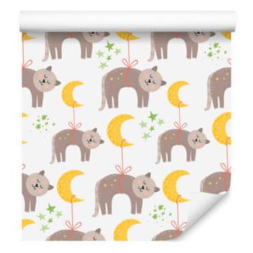Tapeta s uspavanim mačićima za dnevni boravak i spavaću sobu 50x1000 cm