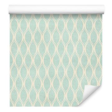 Tapeta s nježnim uzorkom u retro stilu za dnevni boravak i spavaću sobu 50x1000 cm