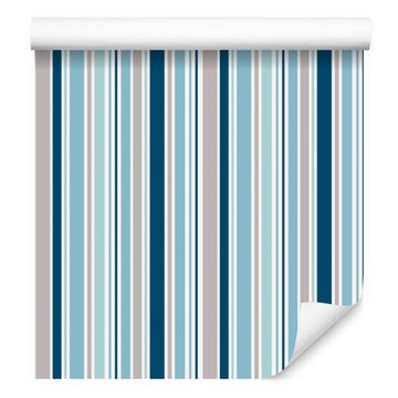 Šarene tapeta s okomitim prugama za dnevni boravak i spavaću sobu 50x1000 cm