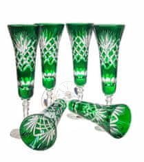 Marika Čaše za šampanjac Emerald Crystal 170 ml s mirisom ananasa