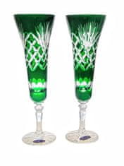 Marika Čaše za šampanjac Emerald Crystal 170 ml s mirisom ananasa