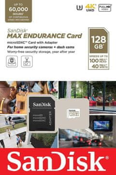 SanDisk MAX ENDURANCE microSDXC 128GB + SD adapter