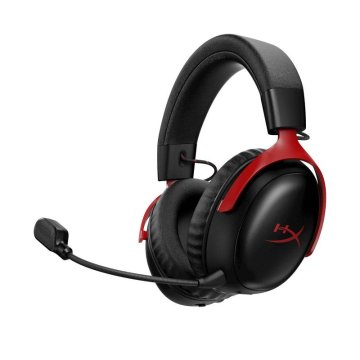 HP HyperX Cloud III bežične slušalice, crne i crvene