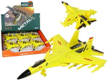 slomart LEAN TOYS Lovački zrakoplov na frikcijski pogon, Mjerilo 1:72, Žuta