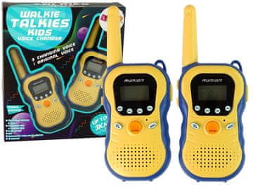 slomart LEAN TOYS Dječje Voki-Toki stanice, žute, 2 kom, do 3 km