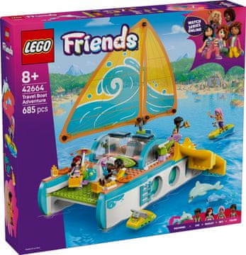 Friends LEGO Friends 42664 Pustolovina na brodu s 4 mini lutke