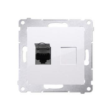 Simon 54 Premium bijela - jednostruka RJ45 računalna utičnica D61.01/11