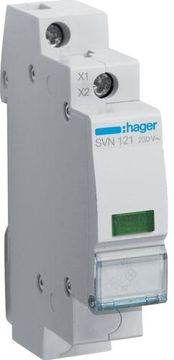 Hager Zelena LED indikatorska lampica 230V AC - SVN121