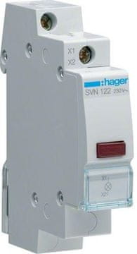 Hager Crvena LED indikatorska lampica 230V AC - SVN122
