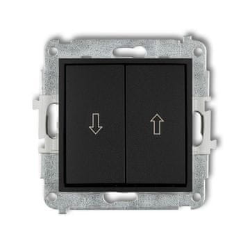 Mini crni mat - reflektirajući konektor za rolete - 12MWP-8