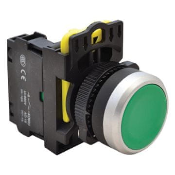 Tracon Electric Standardna skrivena tipka NYG3-G zelena