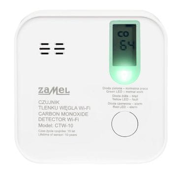 Zamel Detektor ugljičnog monoksida, na baterije, Wi-Fi TUYA CTW-10