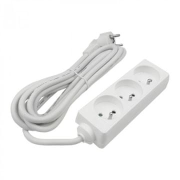Eco light Produžni kabel 3 utičnice 3m sa/bez 3x1,5 mm2 bijeli