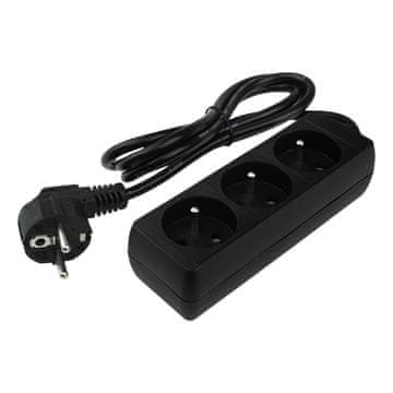 Eco light Produžni kabel 3 utičnice 1,5 m/u 3x1,0 mm2 crni