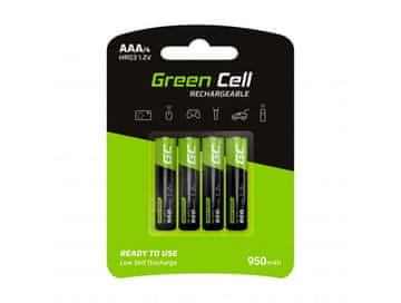 Northix Punjive AAA baterije Green Cell 950mAh, 1.2V, pakiranje od 4