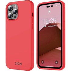 Northix Tekuća silikonska maskica za iPhone 14 Pro Max - crvena boja lubenice