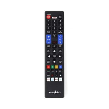 Nedis Zamjenski daljinski upravljač | Odgovara za: Samsung | Unaprijed programiran | 1 jedinica | Amazon Prime / Disney + tipka / Netflix tipka / Youtube tipka | Infracrveni | Crni