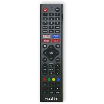 Nedis Zamjenski daljinski upravljač | Odgovara za: Hi-Sense | Unaprijed programiran | 1 jedinica | Amazon Prime / Disney + tipka / Netflix tipka / Rakuten TV tipka | Infracrveni | Crni