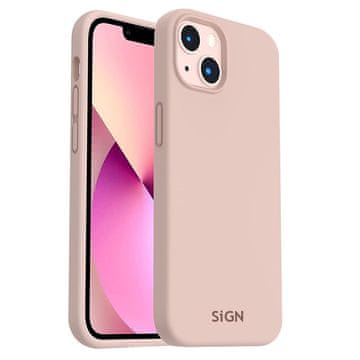 Northix Tekuća silikonska maskica za iPhone 14 Plus - pješčano ružičasta